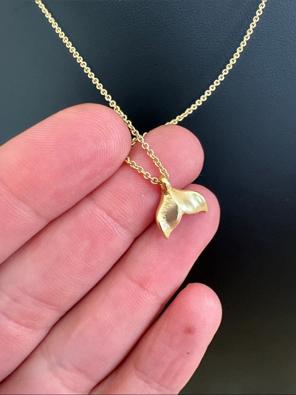Spartina 449 Mermazing Whale Tail Gold Tone Adjustable Necklace NWOT chain - Picture 8 of 11
